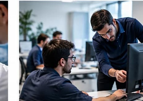 Bilgisayar başında teknik destek veren uzman